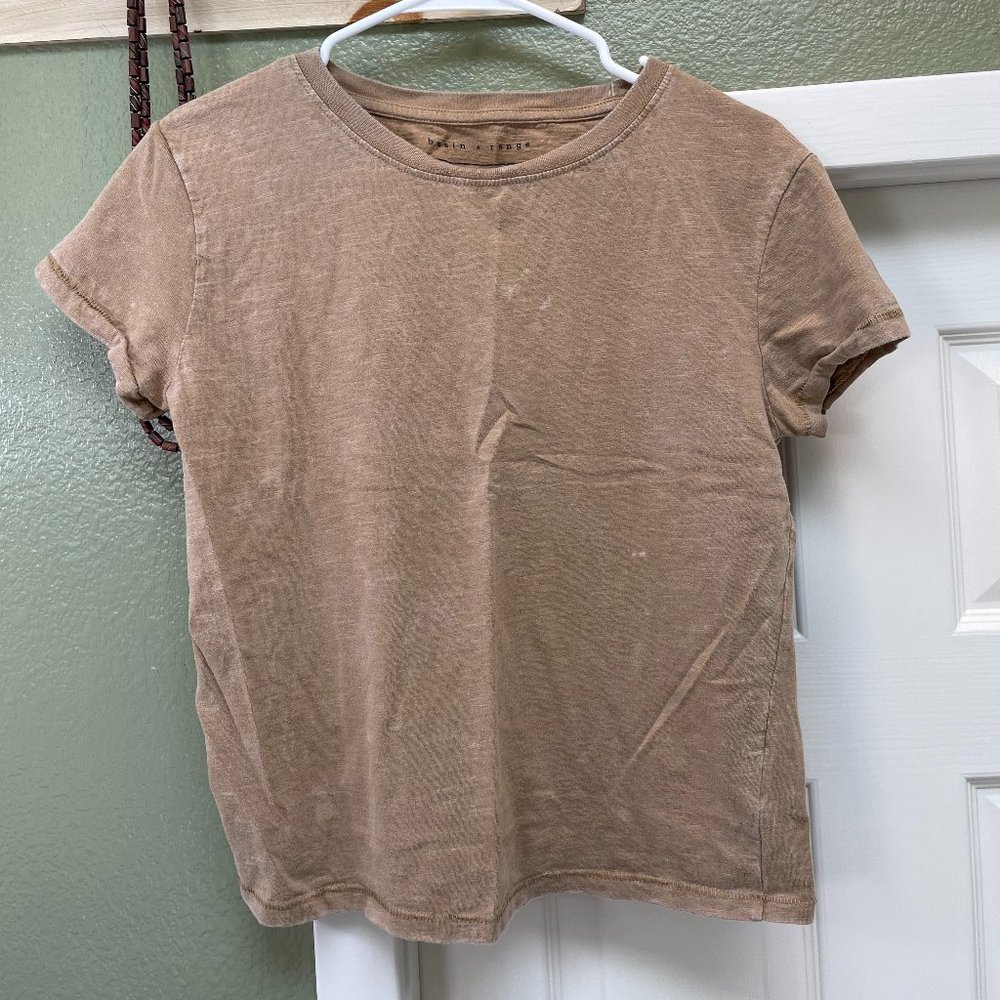 BASIN & RANGE Tan Tee, Size S